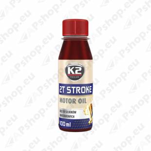 K2 2T STROKE OIL 2T MOOTORIÕLI PUNANE 100ML (POOLSÜNT.)