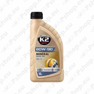 K2 MATIC 80W90 GL5 1L (MINERAAL)