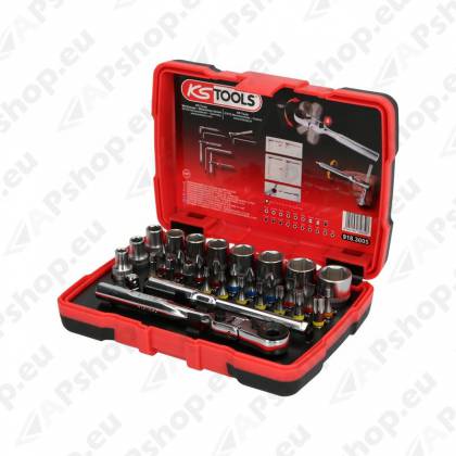 33-OS TORSION KRUVIK. OTS 1/4" PADRUNITE KOMPL. LIIGENDPEAGA TIRRVÕTI KS TOOLS.
