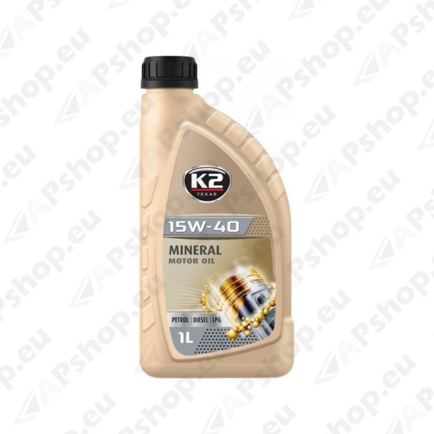 Vehicle engine oil mineral