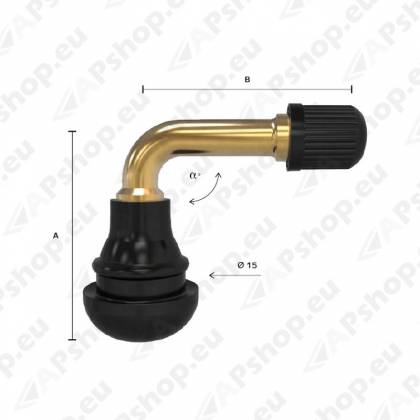 TL-VENTIIL TR527/TU800 (W0527) MOTO. NURK 90. L32.5+30MM