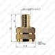 VENTIILI ADAPTER VC-6 - VC-2. (ÜLEMINEK JÄMEDALT STAND.VENTIILILE) KÜBAR