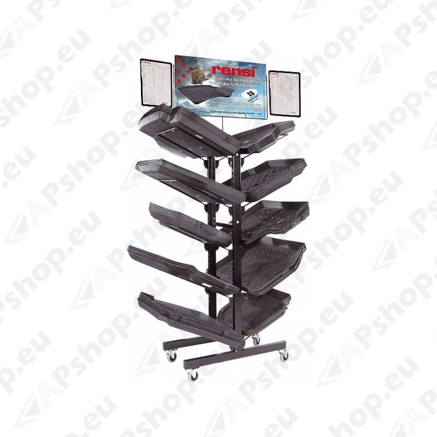 Vehicle-specific moulded floor mats