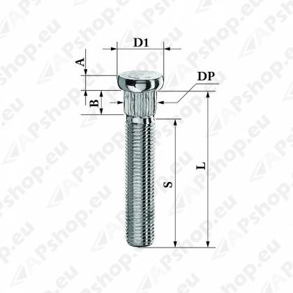 TIKKPOLT TP12X1.25/50/14.3 (P67/62/50. D14.2) CRP143B62