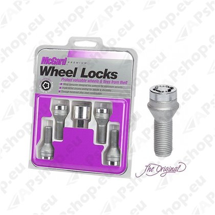 McGard Locking Wheel Bolts 12x1.5 Nuts for Fiat Punto Evo 08-12 