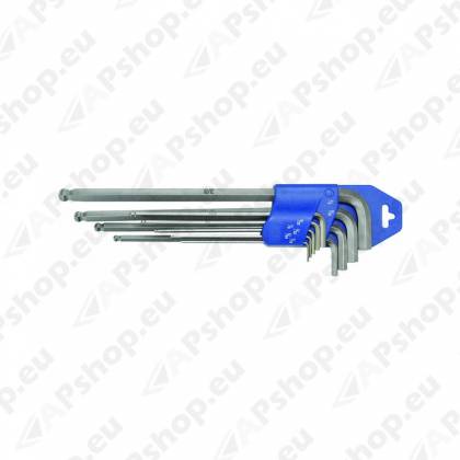 9-OS. L-KUUSKANTVÕTMETE KOMPL 1/16"-3/8" TOLL. KUULOTS TRIUMF
