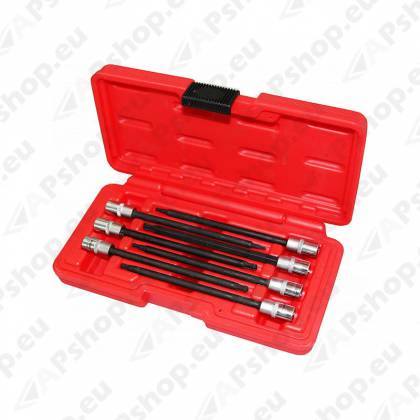 7-OS 1/4" PADRUNIS PIKKADE TORXOTSIKUTE KOMPL. T10-T40. KUULOTSAGA. TRIUMF