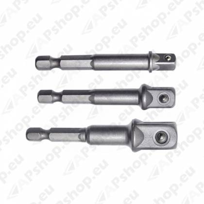 3-OS. TRELLIOTSIKU ADAPTERITE KOMPLEKT 1/4". 3/8". 1/2" TAPP TRIUMF