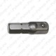 1/4" KUUSKANT - 1/4" NELIKANT ADAPTER PADRUNITELE 30MM PIKK TRIUMF