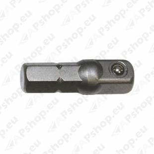 1/4" KUUSKANT - 1/4" NELIKANT ADAPTER PADRUNITELE 30MM PIKK TRIUMF