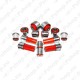 MPBS Set Of Front Axle Bushings 4601902