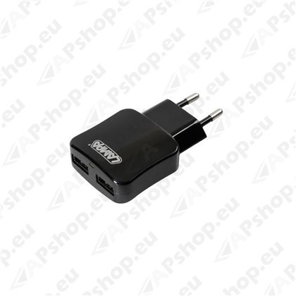 Duubel USB laadija 230V võrgust 2100Ma S103-3894.9
