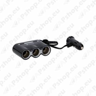 Laadija 3 sigaretisüütajapesa +2 USBpesa S131-049304