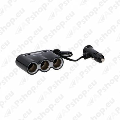 Laadija 3 sigaretisüütajapesa +2 USB pesa S131-049304