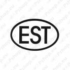 EST kleebis, väike ESTV