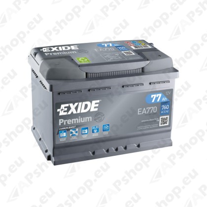 Аккумулятор Premium 77Ah760A 278x175x190 -+ S106-EA770