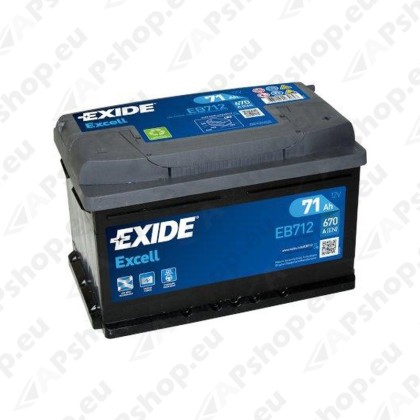 Aku Excell 71Ah 670A 278x175x175 -+ S106-EB712