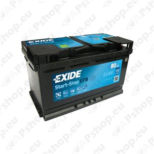 Exide EFB 80Ah 720A 315x175x190 -+ S106-EL800