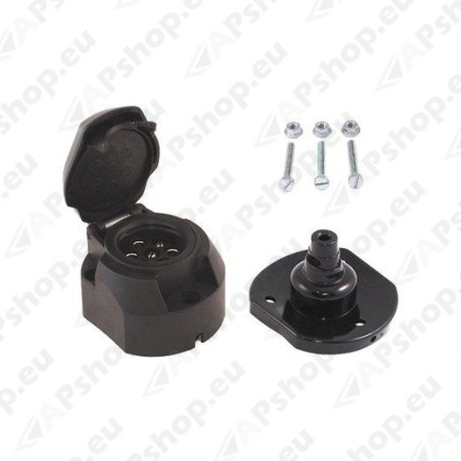 Käru pistikupesa 7-pin kummitihendiga M106-403093
