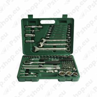 76-osaline 1/4” ja 1/2” tööriistakomplekt S171-09519