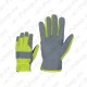 Sünteetilised töökindad helkurribadega, suurus 10 K-320/10
