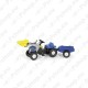 Трактор New Holland TVT190 с ковшом и с прицепом M100-023929