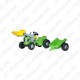 Rolly Kiddy Futura traktor käru ja kopaga M100-630035