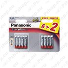 AAA (6+2) Everyday Panasonic patarei S119-30554