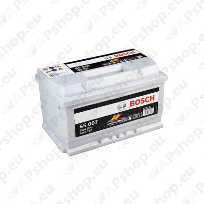Bosch S5 74Ah 750A 278x175x175 -+ 0092S50070