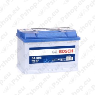 Bosch S4 74Ah 680A 278x175x190 -+ 0092S40080