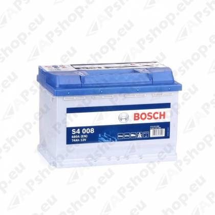 Bosch S4 74Ah 680A 278x175x190 -+ 0092S40080