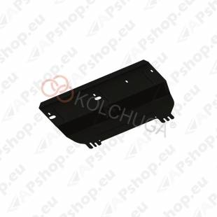 Стальная защита картера Kolchuga для Citroen С3 Picasso 2003-2017 (закрывает двигатель, КПП, радиатор)
