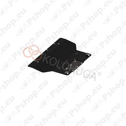 Kolchuga Steel Skid Plate Fiat 500 E 2013- 83 кВт (Engine, Gearbox Protection)