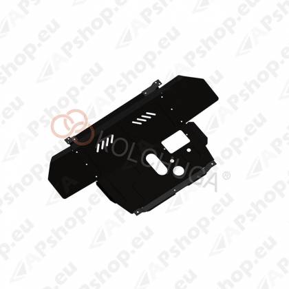 Kolchuga Steel Skid Plate Alfa-Romeo 147 2000-2010 1,6; 2,0; 1,9TD; (Engine, Gearbox, Radiator Protection)