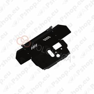Стальная защита картера Kolchuga для Alfa-Romeo GT 2004-2010 1,6; 2,0; 1,9TD; (закрывает двигатель, КПП, радиатор)