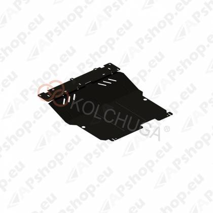Стальная защита картера Kolchuga для Citroen С1 2005-2014 1,0; 1,4 (закрывает двигатель, КПП, радиатор)