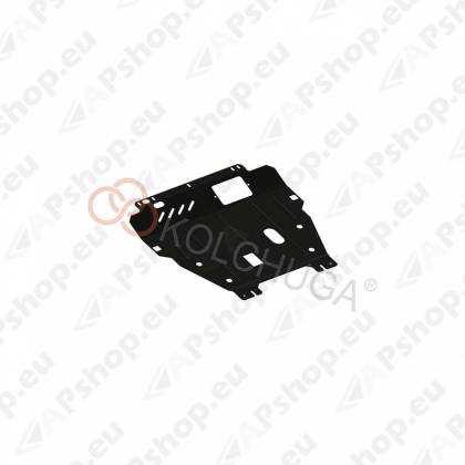 Стальная защита картера Kolchuga для Renault Megane 2008-2016 (закрывает двигатель, КПП, радиатор)