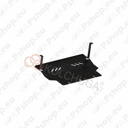 Kolchuga Steel Skid Plate Seat Mii 2012- 1,0; (Engine, Gearbox, Radiator Protection)