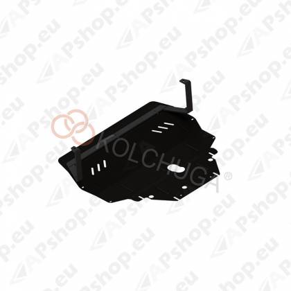 Kolchuga Steel Skid Plate Skoda Fabia II 2007- 1,2 TDI (Engine, Gearbox, Radiator Protection)