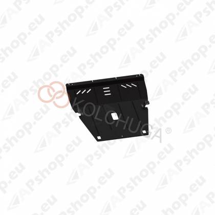 Стальная защита картера Kolchuga для Fiat 500 Х 2014- 1,4i turbo; 1,6i (закрывает двигатель, КПП)