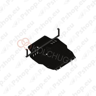 Стальная защита картера Kolchuga для Peugeot 4007 2007- (закрывает двигатель, КПП, радиатор)