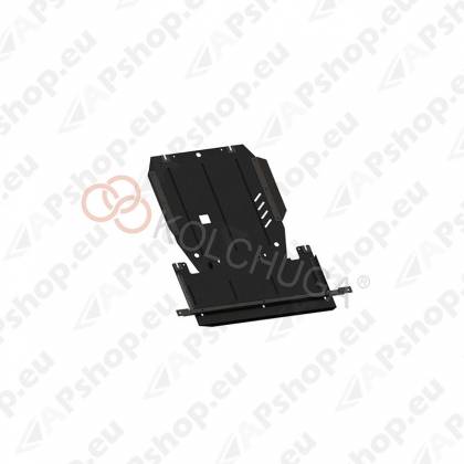 Стальная защита картера Kolchuga для Isuzu D-Max 2014- 2.5TDI (закрывает КПП, раздатка)