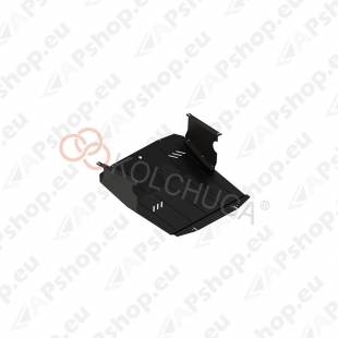 Стальная защита картера Kolchuga для Renault Master 1998-2010 3,0 DCI w/ AC (закрывает двигатель, КПП, радиатор)