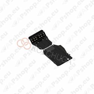 Kolchuga Steel Skid Plate Ssang Yong Rexton W RX200 2017- 2.0XDI (Engine, Gearbox, Radiator, Transfer Case Protection)