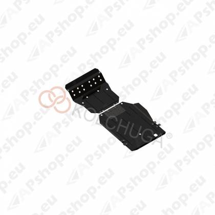 Kolchuga Steel Skid Plate Ssang Yong Rexton W RX200 2017- 2.0XDI (Engine, Gearbox, Radiator, Transfer Case Protection)