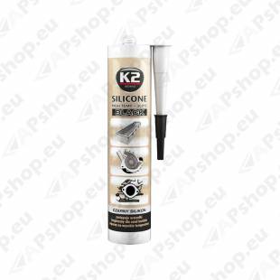 K2 SILICONE BLACK SILIKOONHERMEETIK MUST +350°C 300G/PADRUN
