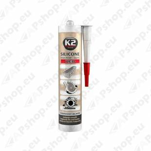 K2 SILICONE RED SILIKOONHERMEETIK PUNANE +350°C 300G/PADRUN
