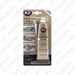 K2 SILICONE CLEAR SILIKOONHERMEETIK LÄBIPAISTEV +204°C 85G/TUUB