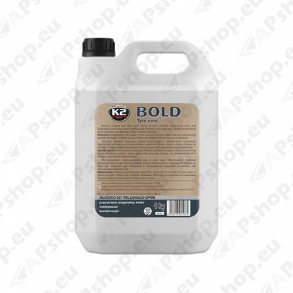 K2 BOLD REHVI HOOLDUS- JA PUHASTUSAINE / REHVILÄIGE 5L