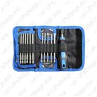 Screwdriver sets with interchangeable bits